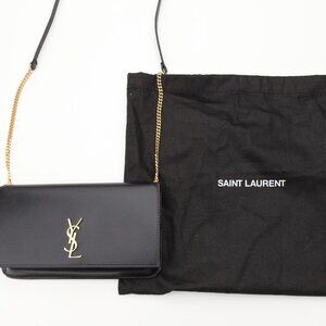 SAINT LAURENT  Cassandre Strap leather phone case